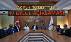 Ak Parti Teşkilatından 17 Eylül Açıklaması