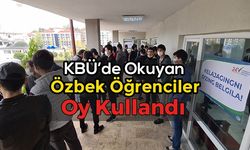 KBÜ'de Okuyan Özbek Öğrenciler Oy Kullandı