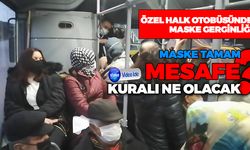 Safranbolu Belediye Otobüsünde Maske Gerginliği