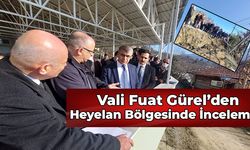 Vali Gürel Heyelan Bölgesinde İncelemelerde Bulundu