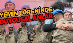 YEMİN TÖRENİNDE DUYGUSAL ANLAR YAŞANDI