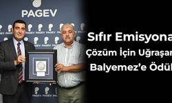 Sıfır Emisyona Çözüm İçin Uğraşan Balyemez’e Ödül