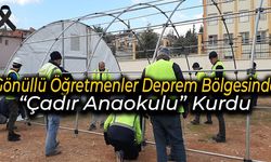Karabük'ten Deprem Bölgesine Giden Öğretmenler "Çadır Anaokulu" Kurdu