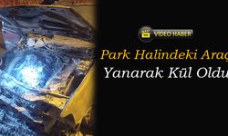 Karabük'te Park Halindeki Otomobil Yandı