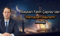TSO Başkanı Çapraz'dan "Ramazan Bayramı" Mesajı