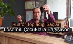 Karabük'te Kuaför Topladığı Saçları Lösemili Çocuklara Bağışlıyor