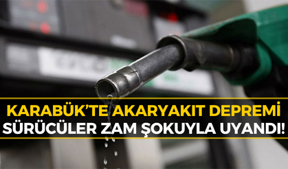 Karabük’te Akaryakıt Tabelaları Alev Aldı!