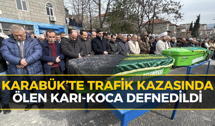Feci kazada yaşamını yitiren çift defnedildi