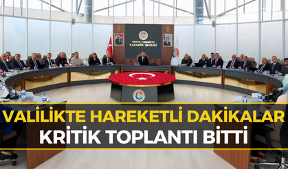 Karabük Valiliği'nde Kritik Zirve: Toplantı Sonu Duygusal Veda!