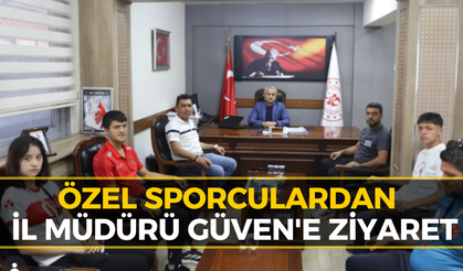 Özel Sporculardan İl Müdürü Coşkun Güven'e Ziyaret