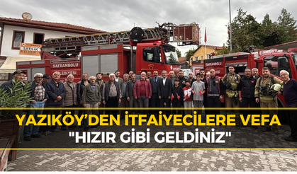 Safranbolu'da İtfaiyecilere "İki Ev Yanıyor" İhbarıyla Sürpriz Kutlama