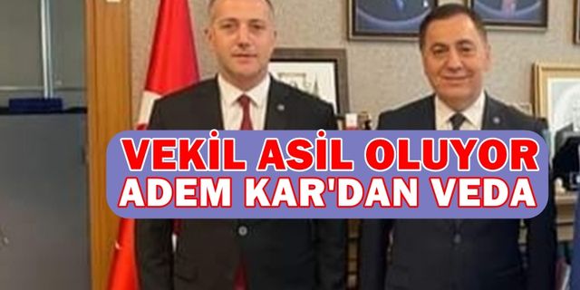 MHP KARABÜK İL BAŞKANI ADEM KAR VEDA EDİYOR