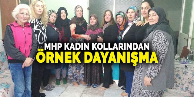 MHP'li Kadınlardan Şiddet Gören Kadına Destek Ziyareti