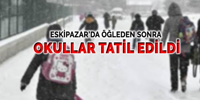 Karabük'te Eğitime Kar Arası