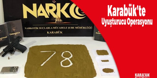 Karabük'te Uyuşturucu Operasyonu