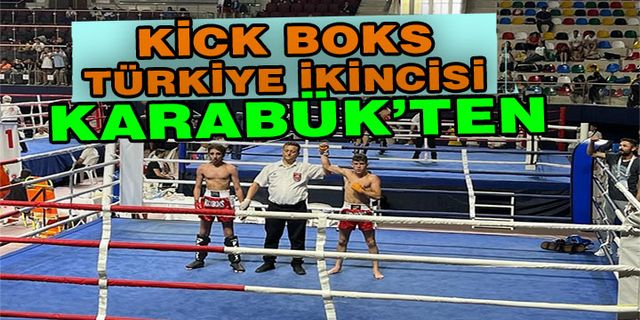 Kick Boks Türkiye İkincisi Karabük'ten