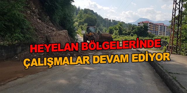 Yenice Heyelan Bölgelerinde Çalışmalar Sürüyor