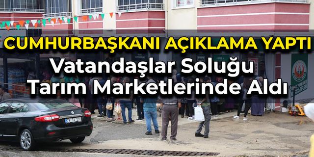 İndirim Açıklaması Sonrası Tarım Marketlerinde Yoğunluk Yaşandı
