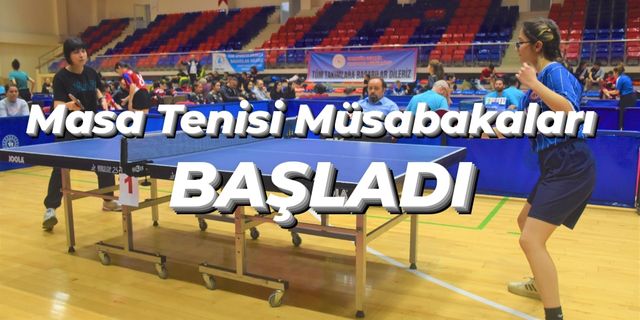 Karabük'te Masa Tenisi Grup Müsabakaları Başladı