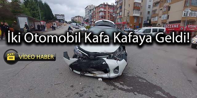 Karabük'te 2 Otomobilin Çarpıştığı Kazada İki Kişi Yaralandı