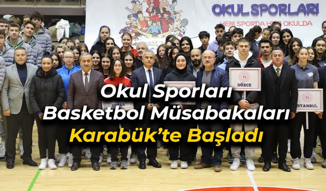 Okul Sporları Basketbol Müsabakaları Başladı