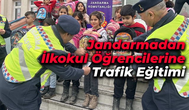 Jandarmadan Öğrencilere Trafik Eğitimi