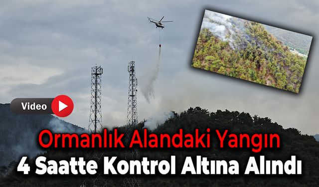 4 Hektarlık Orman 4 Saatte Kontrol Altına Alındı!