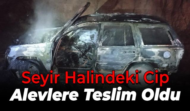 Seyir Halindeyken Alev Alan Cip Kül Oldu