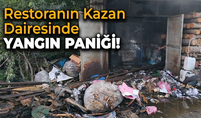 Restoranın Kazan Dairesinde Yangın Paniği!