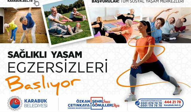 Belediyeden Sağlıklı Yaşam İçin Egzersiz Programı