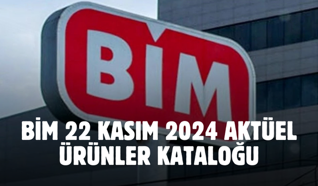 BİM 26 Kasım 2024 aktüel ürünler kataloğu