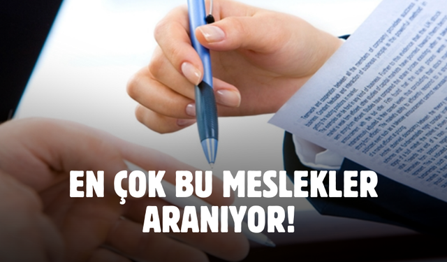 En çok bu meslekler aranıyor! Bakan Işıkhan tek tek açıkladı