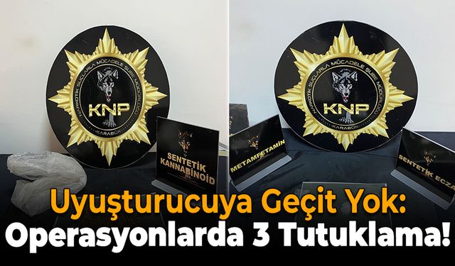 Karabük'te 3 Kişi Uyuşturucu Operasyonunda Tutuklandı