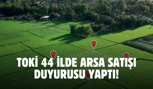 Bu fırsat kaçmaz! Altın fiyatına arsa sahibi olabilirsiniz 44 ilde satışa çıkacak