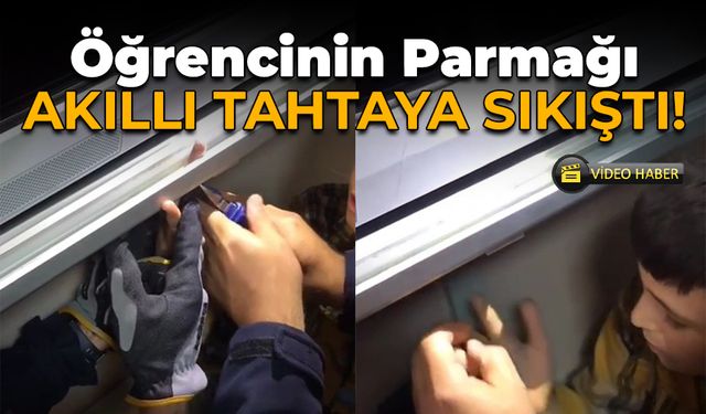 Karabük'te Parmağı Sıkışan Öğrenciyi İtfaiye Kurtardı!