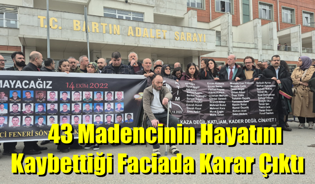 Amasra maden faciası davasında karar açıklandı