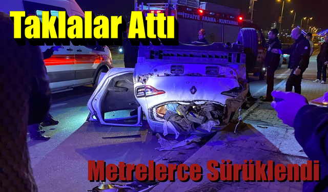 Ereğli’de Otomobil Takla Attı, 5 Kişi Yaralandı