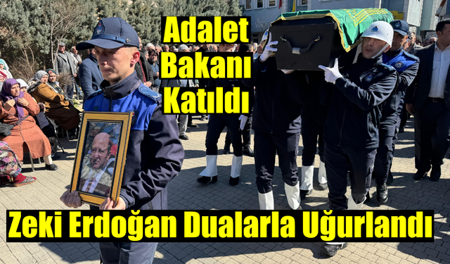 Adalet Bakanı, Zeki Erdoğan'ın Cenazesine Katıldı