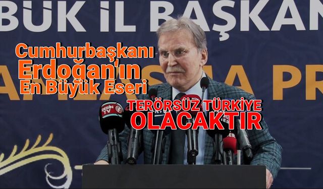 YİK Üyesi Mehmet Ali Şahin'den Terorsuz Türkiye Vurgusu