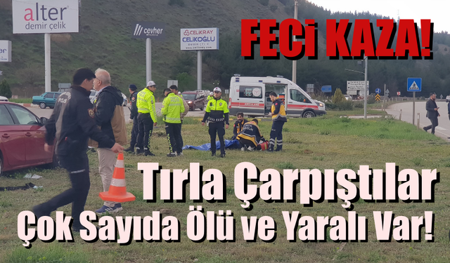 Tır ile Otomobil Çarpıştı! Ölü ve Yaralılar Var