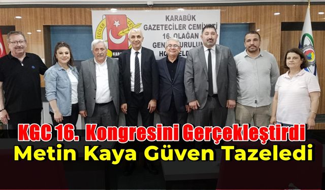 Karabük Gazeteciler Cemiyeti Olağan Genel Kurulunu Gerçekleştirdi