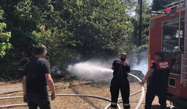 Ulutan Barajı Mevkiinde Çıkan Orman Yangını Söndürüldü