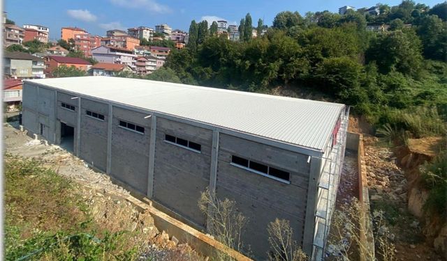 Spor salonu inşaatında sona gelindi