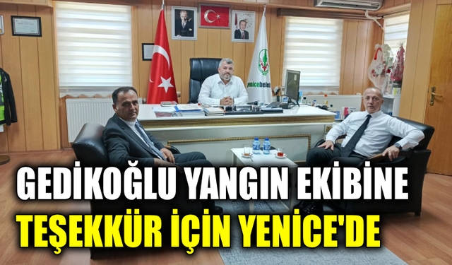 MHP İl Başkanı Gedikoğlu yangınla mücadele ekibini unutmadı
