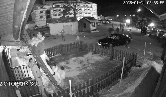 Grand Kartal Otel yangınının ölüm kalım savaşı kamerada
