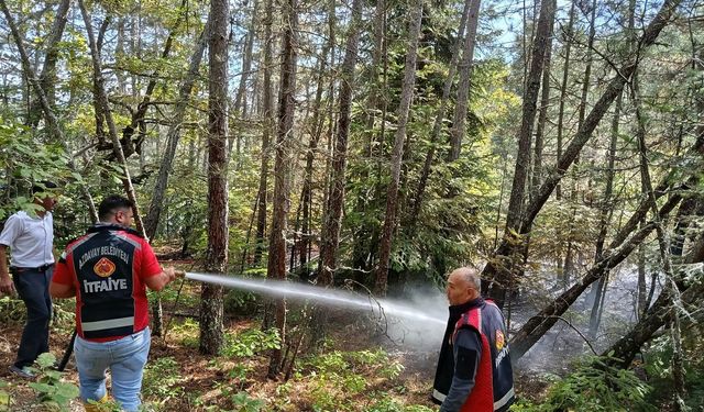 Kastamonu’da çıkan yangın ekiplerin müdahalesiyle söndürüldü
