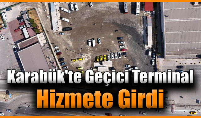 Terminal yenileniyor, hizmet geçici alanla devam ediyor