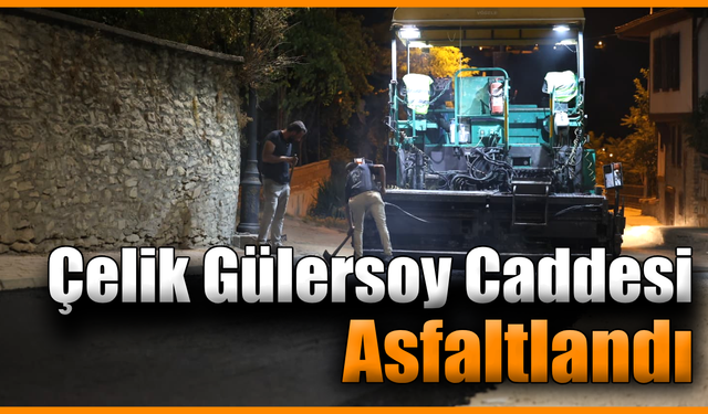 Safranbolu’da Çelik Gülersoy Caddesi yenilendi