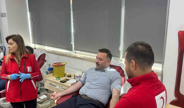 AK Parti Teşkilatı kan bağışında bulunarak hayat kurtardı