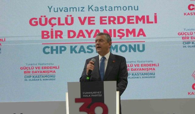Özel, CHP Kastamonu İl Kongresi'ne Katıldı